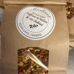 Rostad Saffransmüsli m hallon & vit choklad 460g